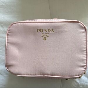 Prada authentic Light Pink Cosmetic fragrance Bag